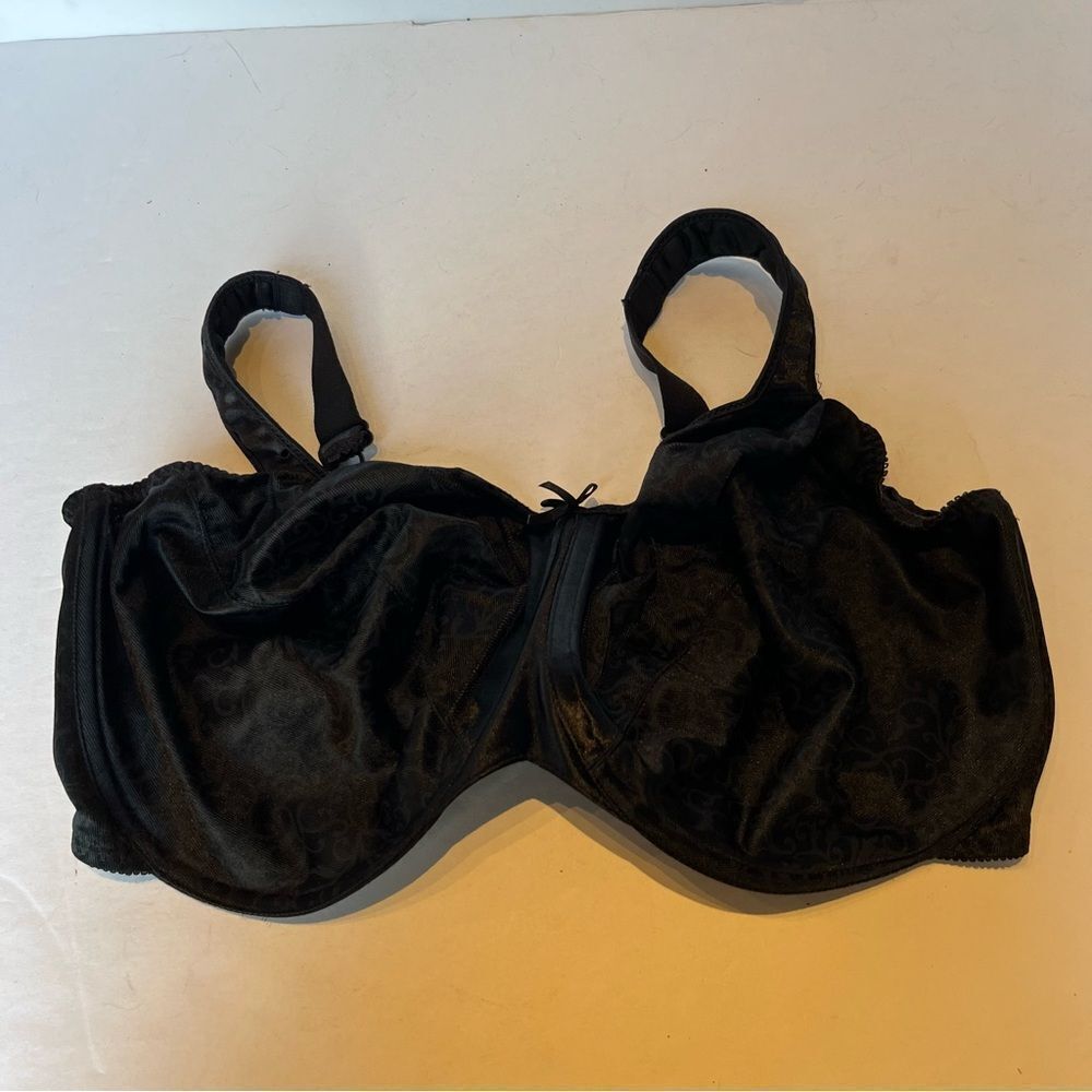Bali Elegant Black Women's Bra Full Coverage Underwire, No padding Size 42DDD